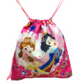 printed customized cartoon polyester drawstring bag